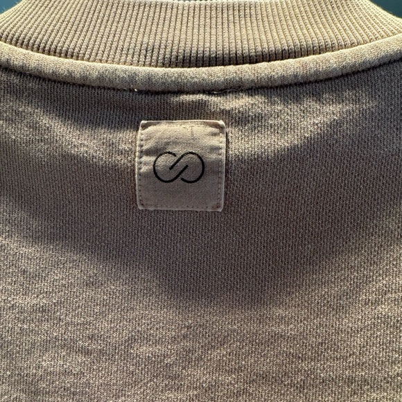 Calia Sandstone Crew Neck Extended Shoulder Short Sleeve Athletic Top Women’s S - Picture 3 of 10